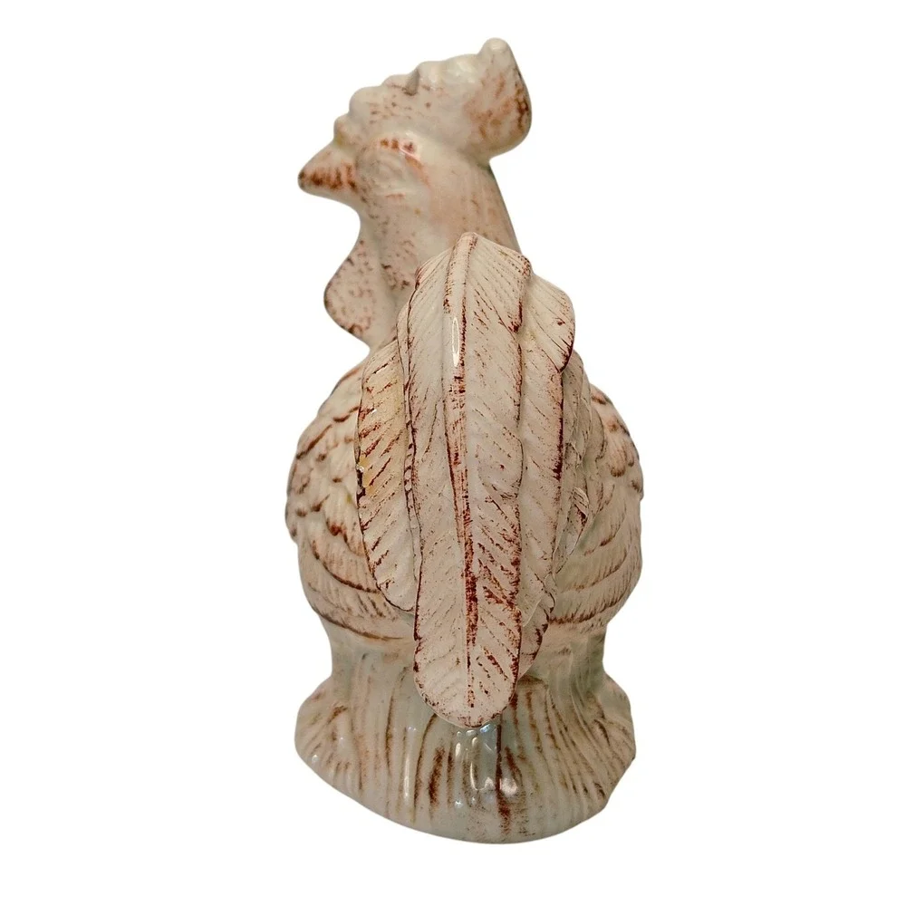 *Ceramic‎ Rooster Salt Pepper Shakers 5